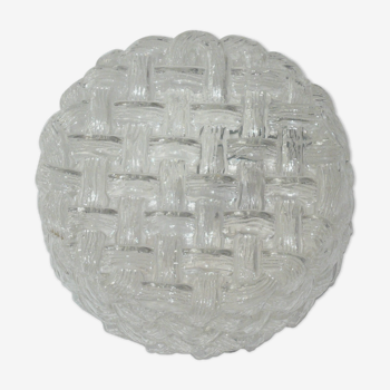VINTAGE GLASS CEILING LAMP 60 YEARS
