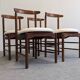 Set of 4 modernist chairs by Greta Magnusson Grossman, USA circa 1950