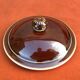 Antique brown glazed ceramic terrine
