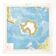 Vintage 1950 Antarctic South Pole map