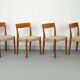Set of 4 Teak and Wool Dining Chairs by Swegards, Sweden, 1960s