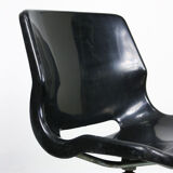 Black Overman Office Swivel Chair by Svante Schoblom from Sweden, 1970s