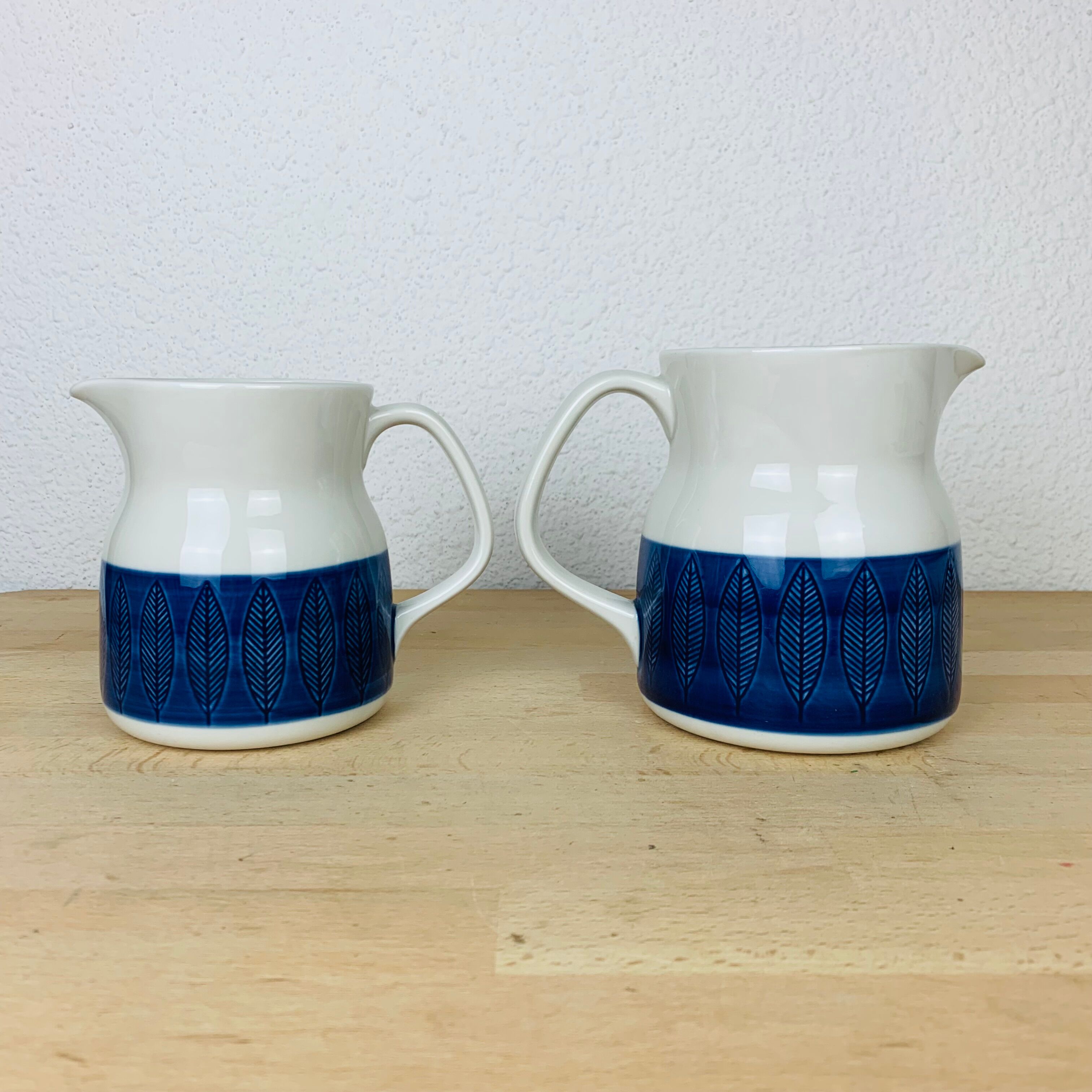 2 Koka ceramic jugs by Rörstrand Sweden, Scandinavian