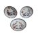 Antique Chinese Imari Porcelain Cappuccino Saucers, mid 1700s