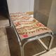 1970s metal and ceramic coffee table