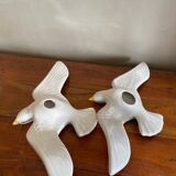 Pair of ceramic seagulls