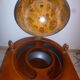 Desserte bar mappemonde globe terrestre  roulette vintage