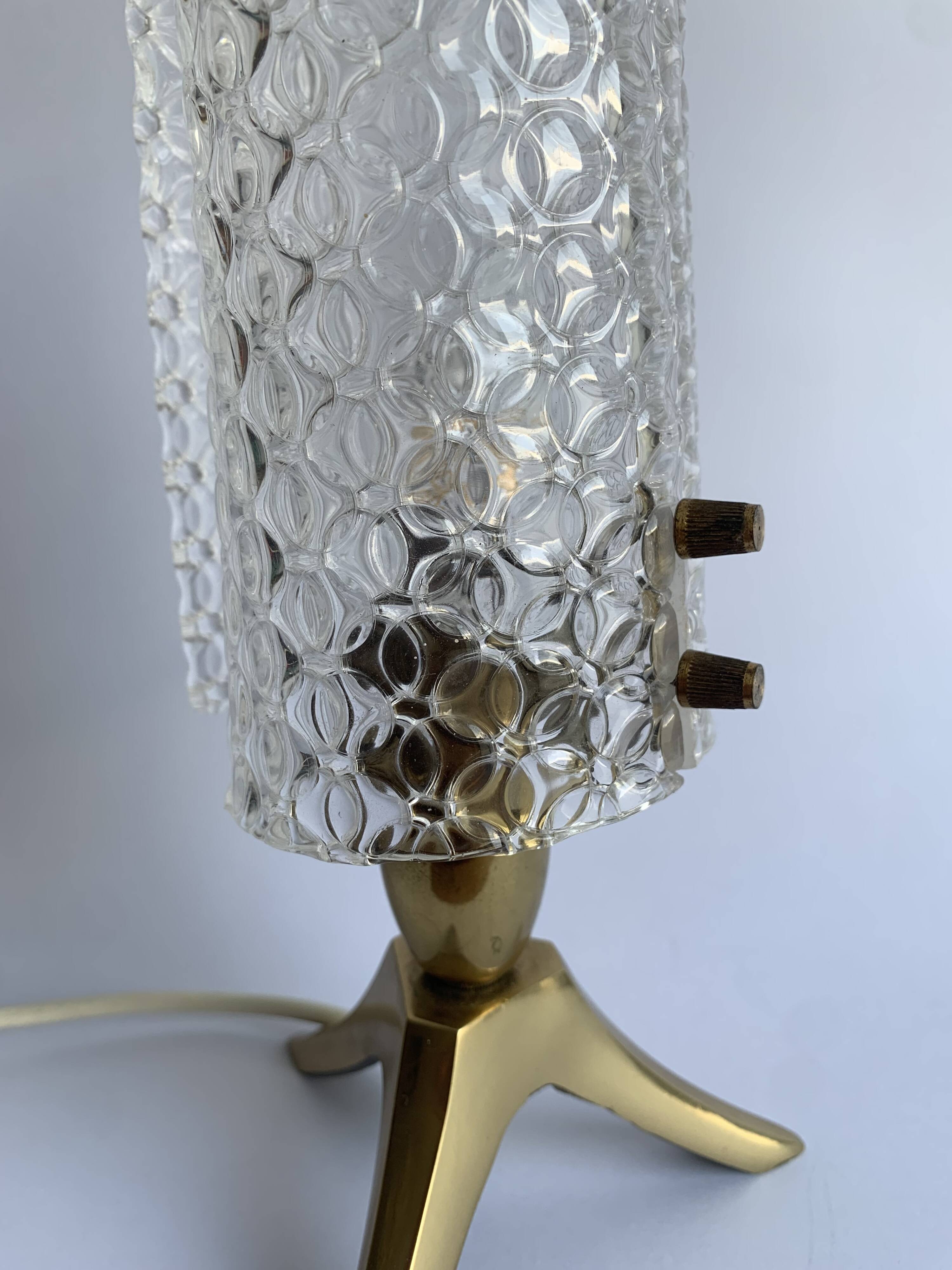 Brass tripod lamp, 1950s
