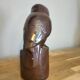 Glazed stoneware owl signed Drillon – Puisaye, 1950s