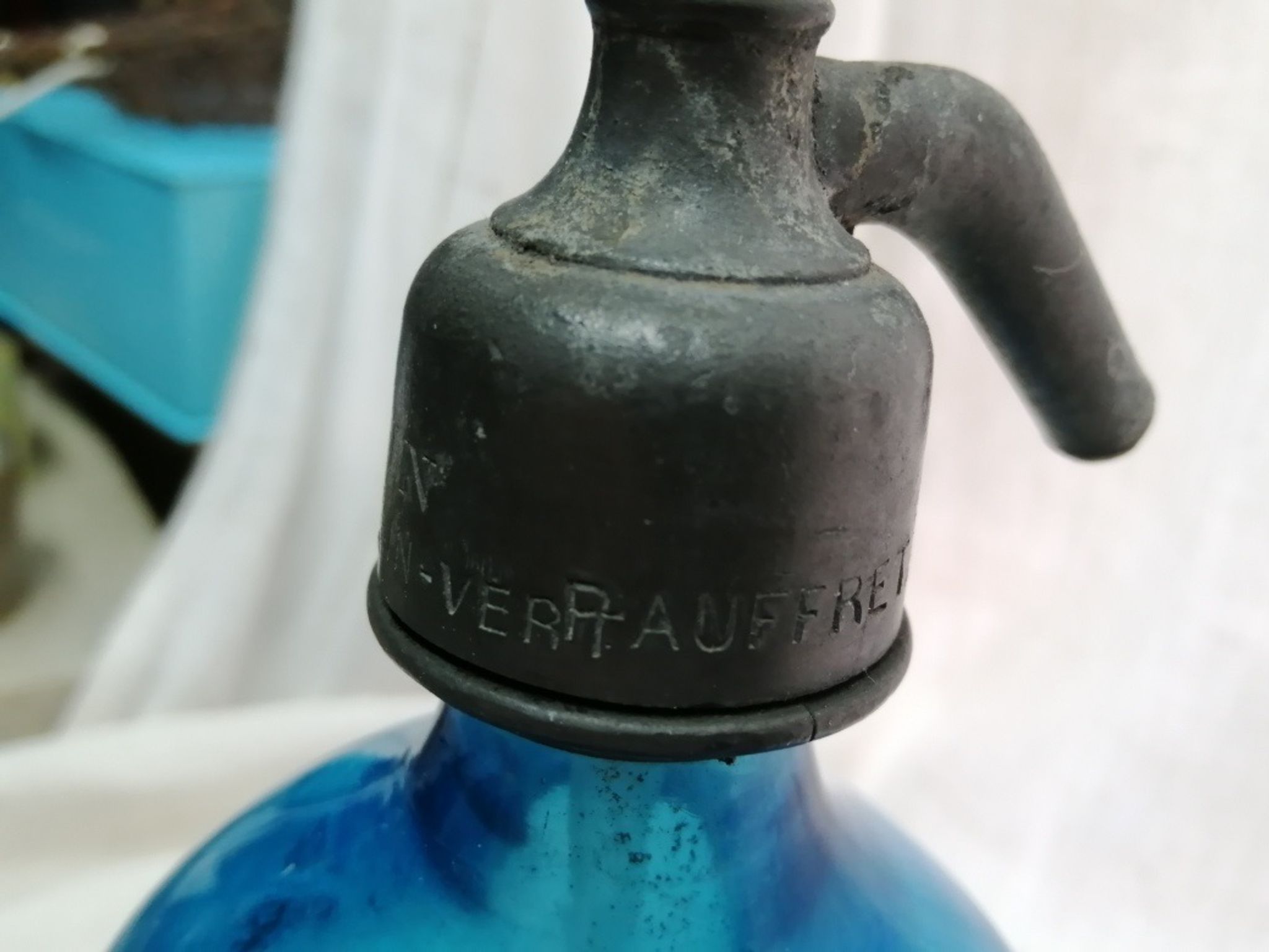 Siphon uae of seltz blue clear lion of Belfort former vintage