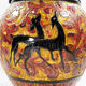 Mid-Century Carved and Glazed Italian Pottery Vase