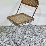 RARE chaise pliante vintage Plia Cane par Giancarlo Piretti pour Castelli | L'ère spatiale italienne | années 1960