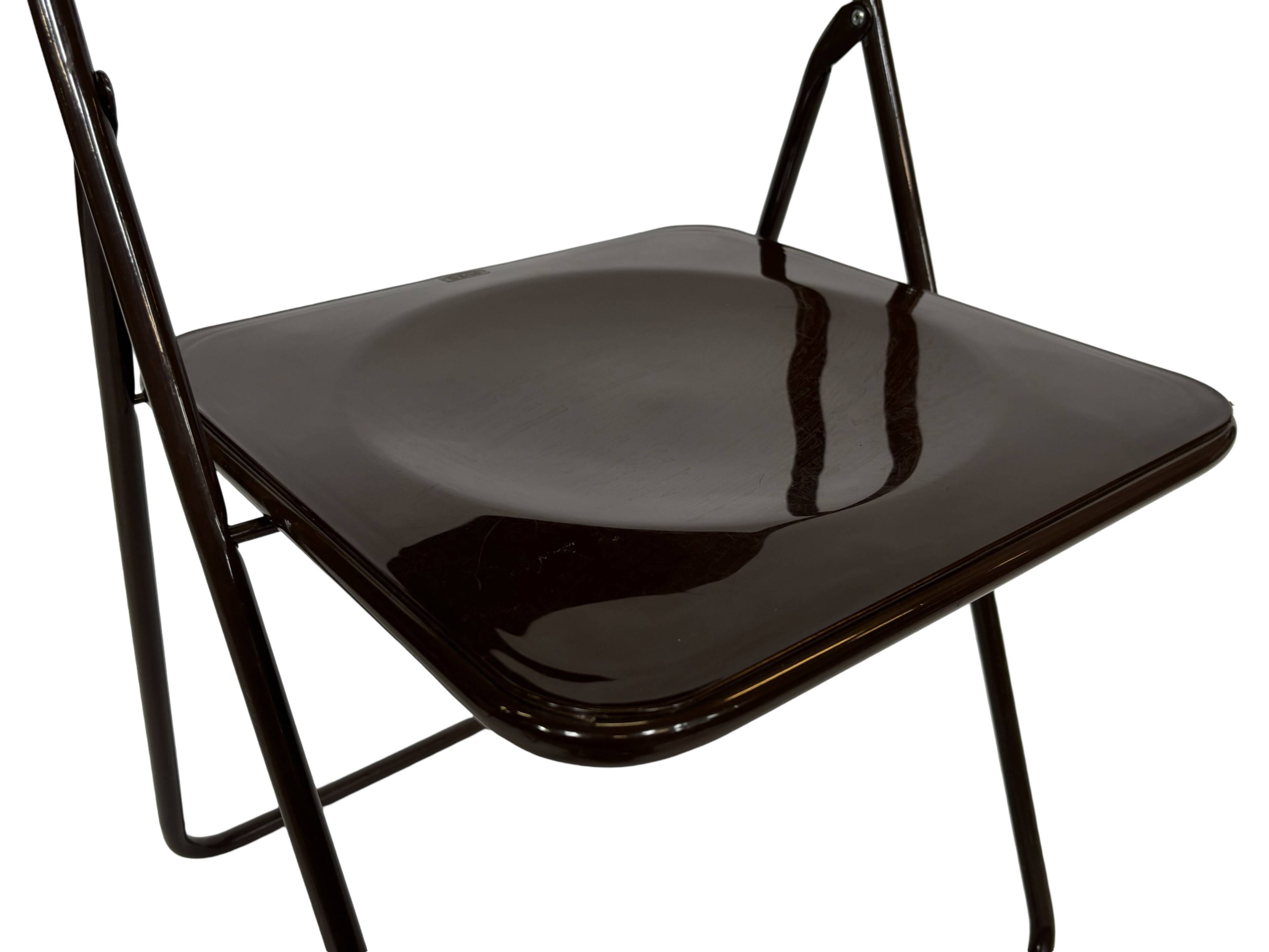 Vintage Ted Folding chairs Niels Gammelgaard for Ikea - Set of four - in Dark Brown