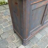 Small antique dresser in gray wood color