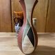 Vase ocher beige green black 1950 1960 ceramic