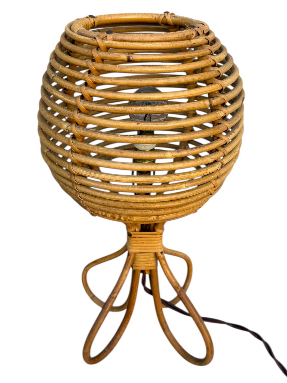 Pair of lamps in Roitn style Louis Sognot 60s