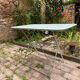 Almond green metal garden furniture