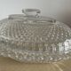 Vintage glass butter dish