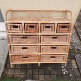 Commode en rotin