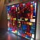 Vitrail  cabinet - Stained Glass 1960