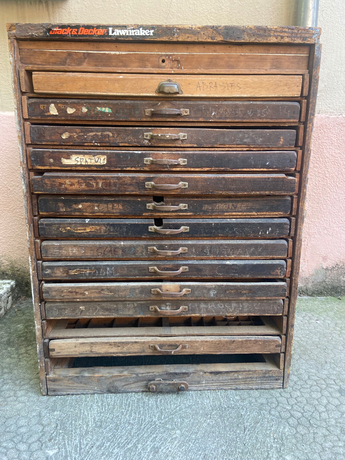Old printing furniture