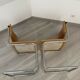Pair chairs B32 Cesca skaï by Marcel Breuer vintage 1960