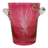 Cut crystal ice bucket - Boussu art glassware