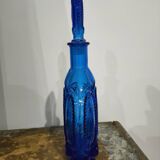 Bouteille bleue cobalt style flacon de parfum