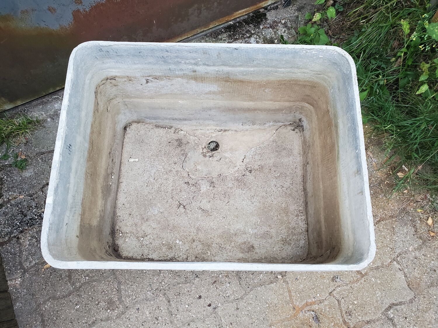 Fiber cement planter 1960/70