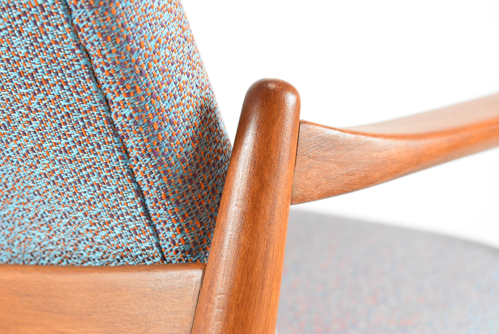Fully restored vintage armchair, designer E.Homa, 60s, East Europe, multicolour, water resistant