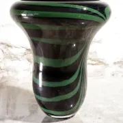 Large dutch design vilma henkelman, unica leerdam art glass vase 1989
