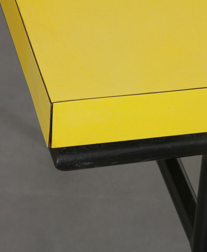 Vintage metal and formica coffee table from the 1960s