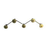 Porte manteau en métal 5 patères années 50
