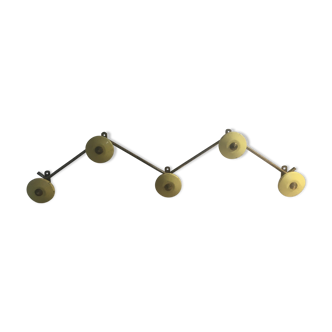 Metal coat rack 5 hooks 50s