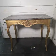 Console/table de milieu style Louis XV doré XIXè 