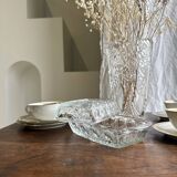 Vintage glass butter dish