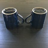 Pair of midnight blue mugs