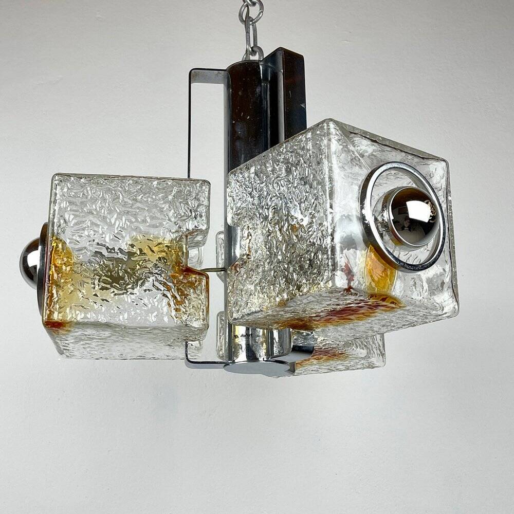 Sculpture Cube Design cut by Toni Zuccheri for Veart, Italy, 1970s