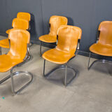 Vintage dining chairs by Cidue set of 6, 1970s