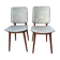 Ensemble de 2 chaises de style scandinave