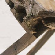 Sturdy Wabi Sabi chair in solid wood, 1950