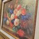 Framed table oil painting - Floral Bouquet