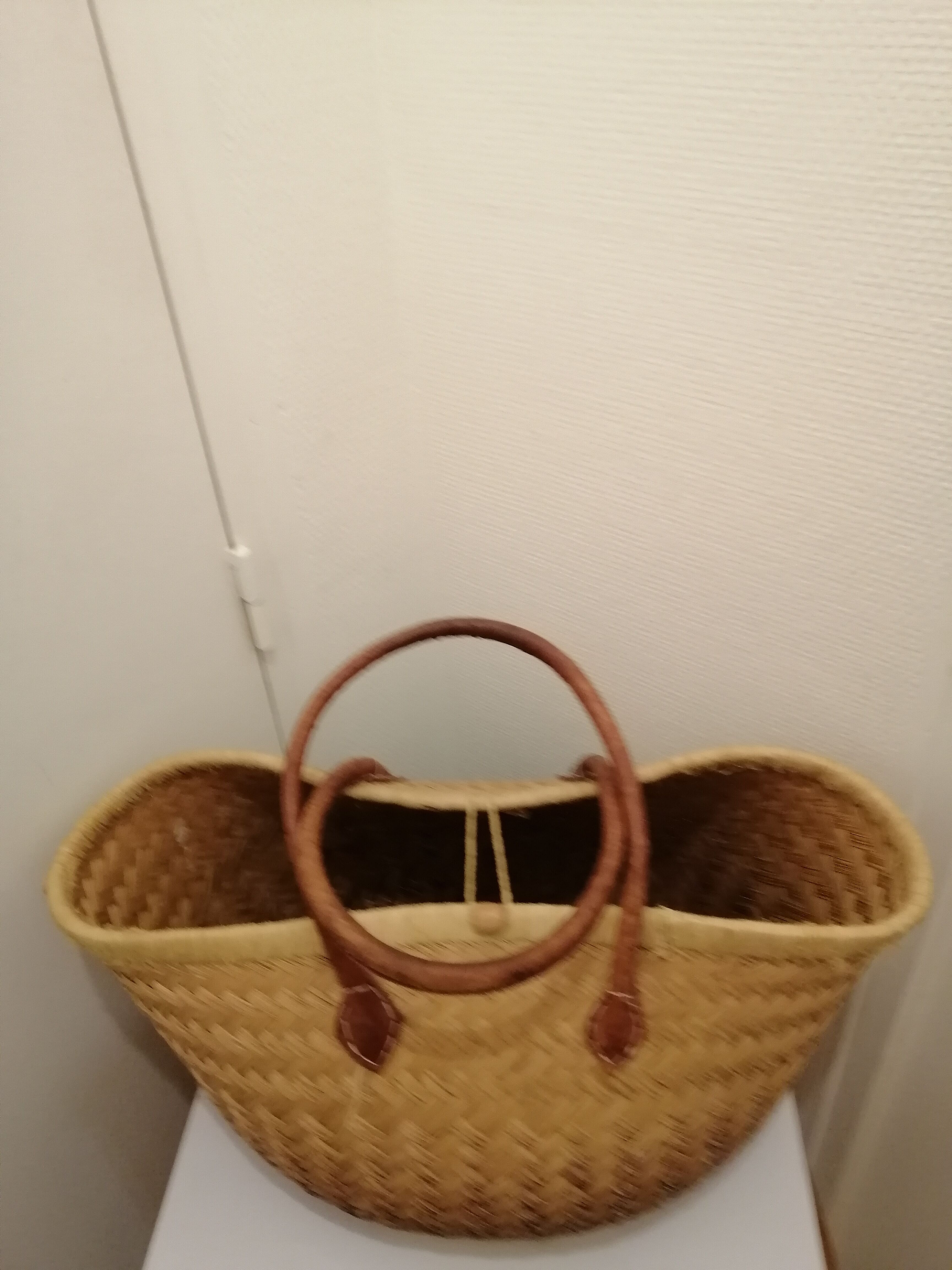 Basket stuffed all in rattan