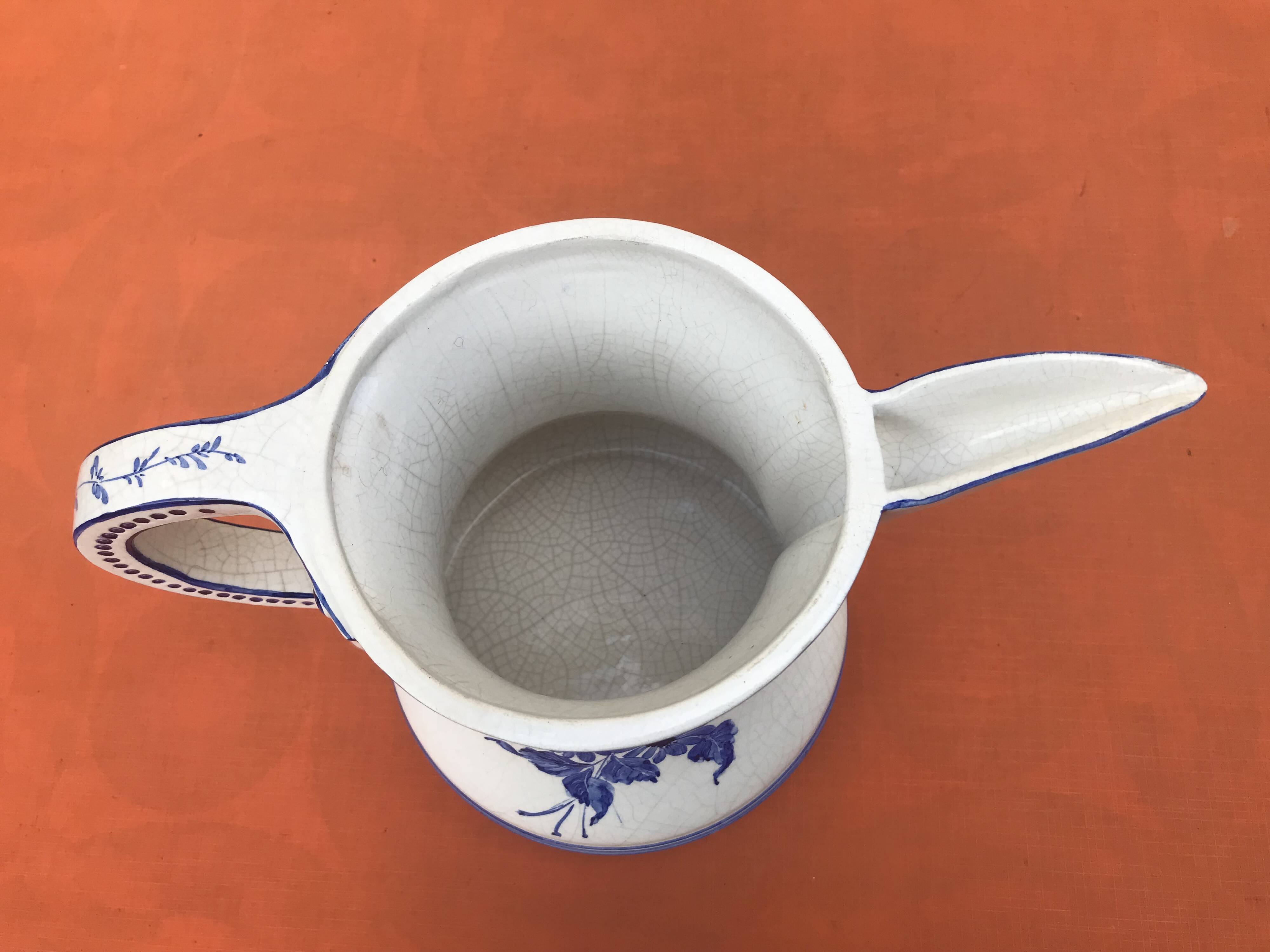 Pitcher / Vase floral decoration Bassano Ceramics