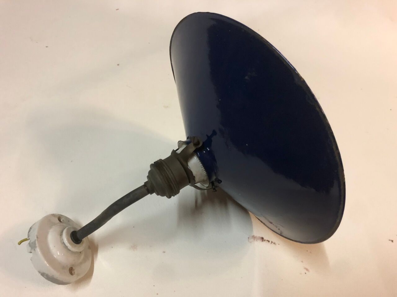 Blue enamelled sheet 1900