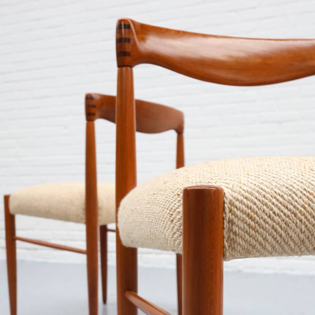 Teak Dining Chairs by H.W. Klein for Bramin 1960s