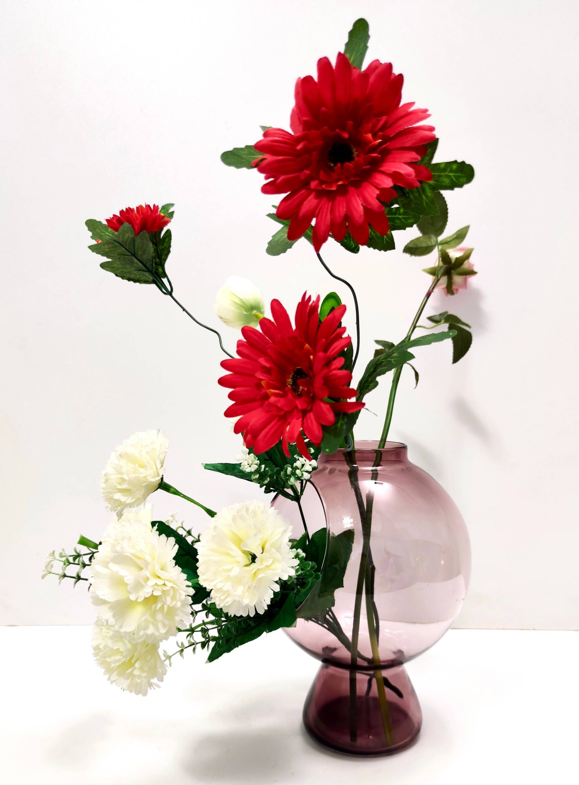 Old Rose Murano Glass Vase with a Hole, Italy