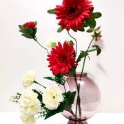 Old Rose Murano Glass Vase with a Hole, Italy