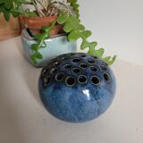 Glazed ceramic flower holder