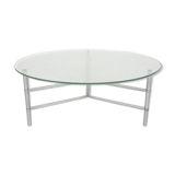 Table basse ronde en verre